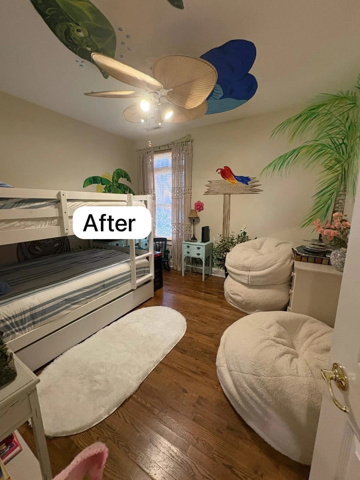 Bedroom reset — after cleaning